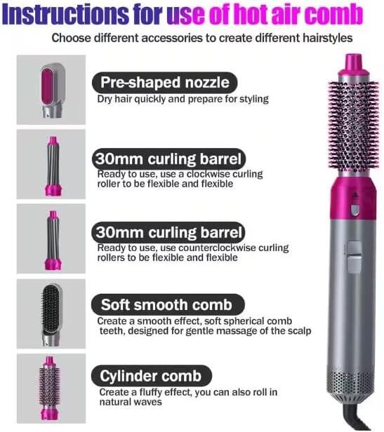 Secador multiuso 5en1