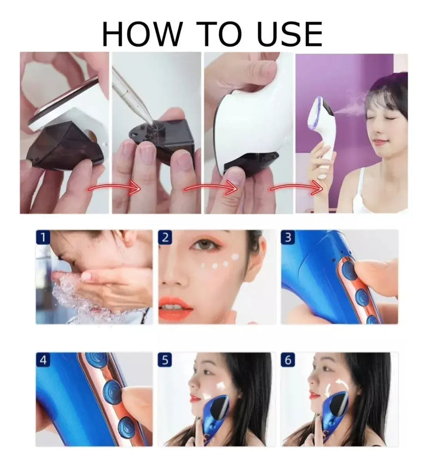 Masajeador · Humidificador · Lifting Skincare