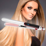 Pack Plancha Alisadora Con Placas Cerámica Y Rizador De Pelo De Cerámica Espiral